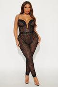 LACE CORSET JUMPSUIT
