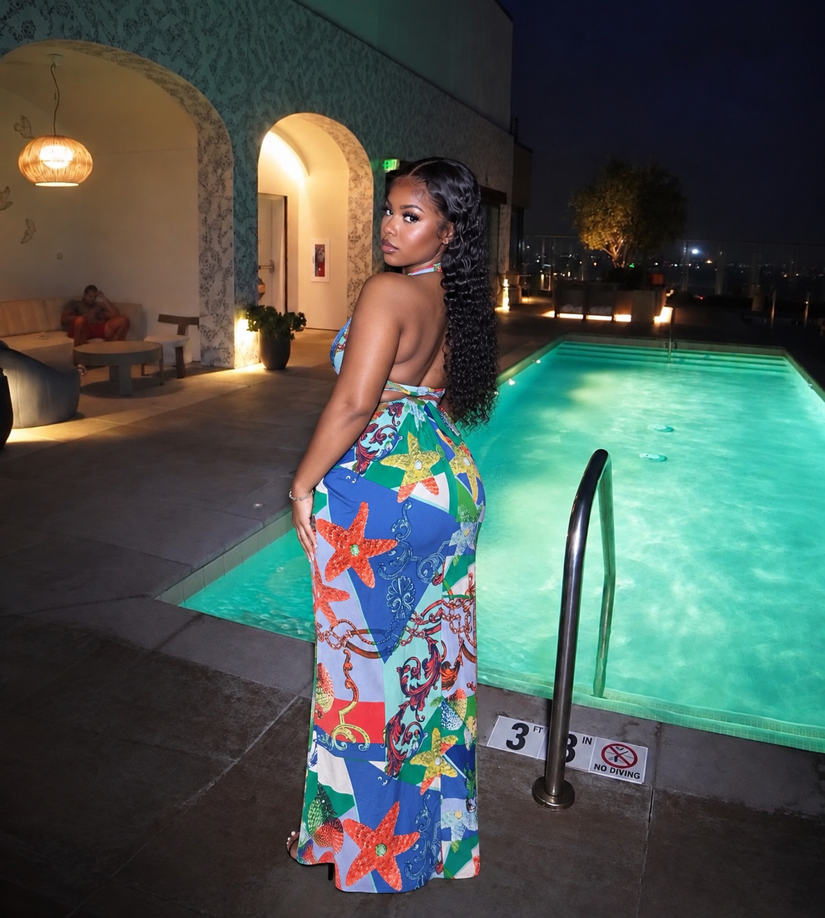 TROPICAL MAXI DRESS