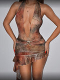Backless Mini Romper