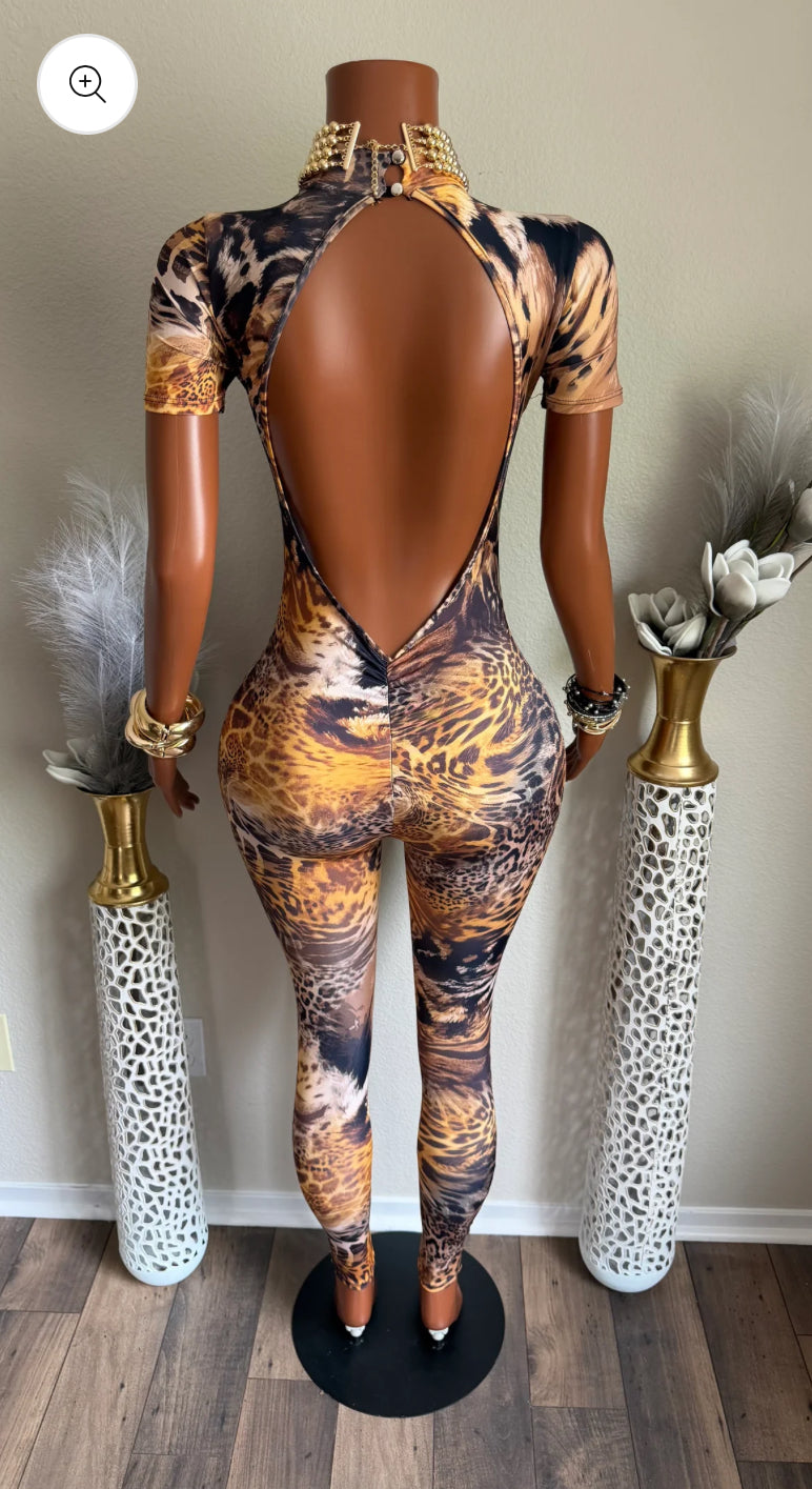 MULTI PRINT HALTER JUMPSUIT