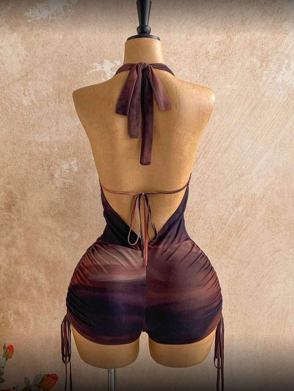 Brown Marble Romper