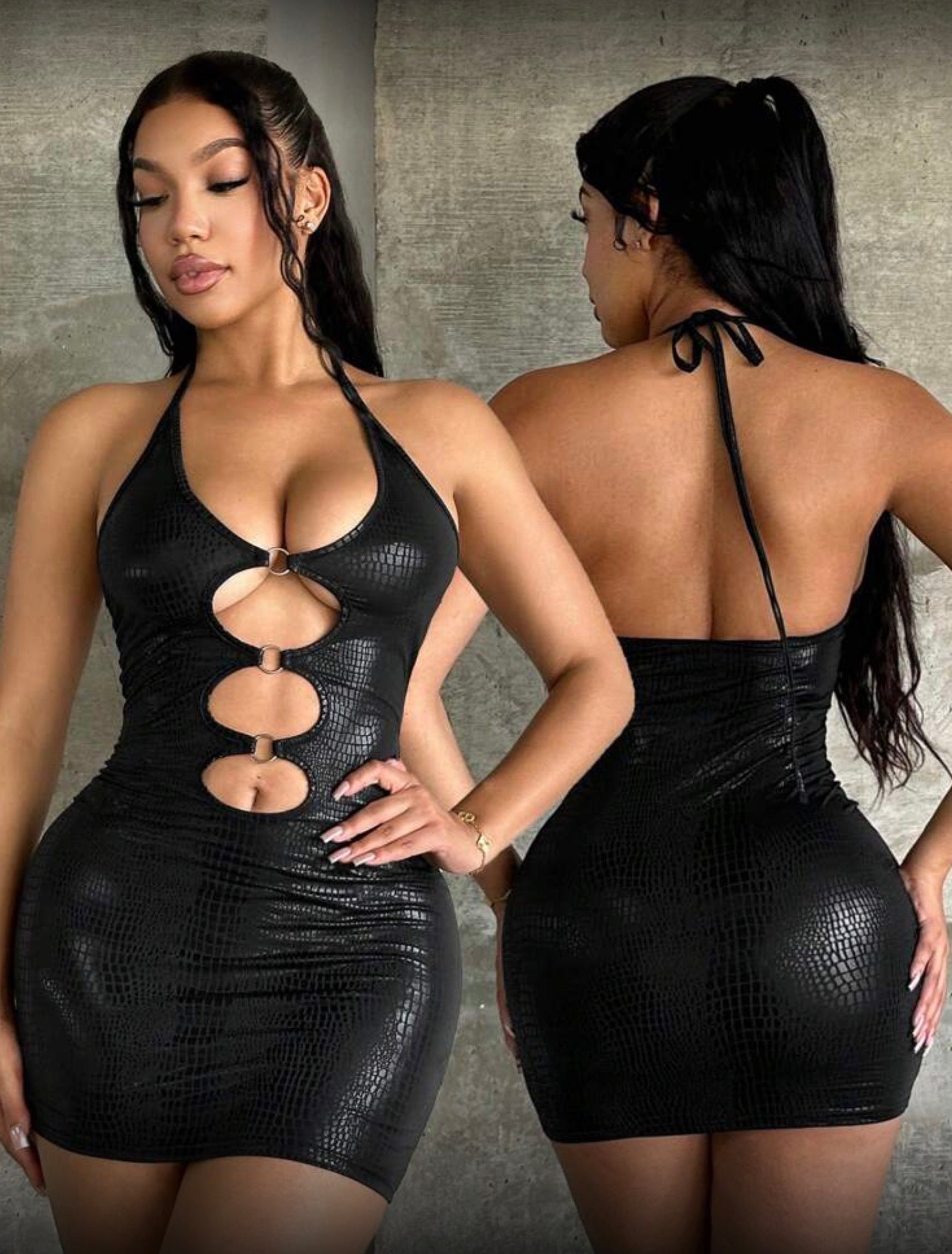 Leather Mini Dress