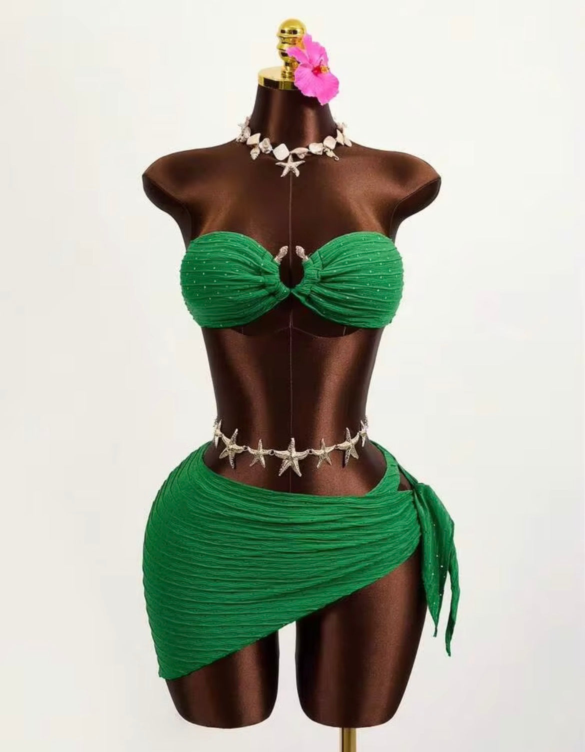 STRAPLESS 3PC SWIM SET