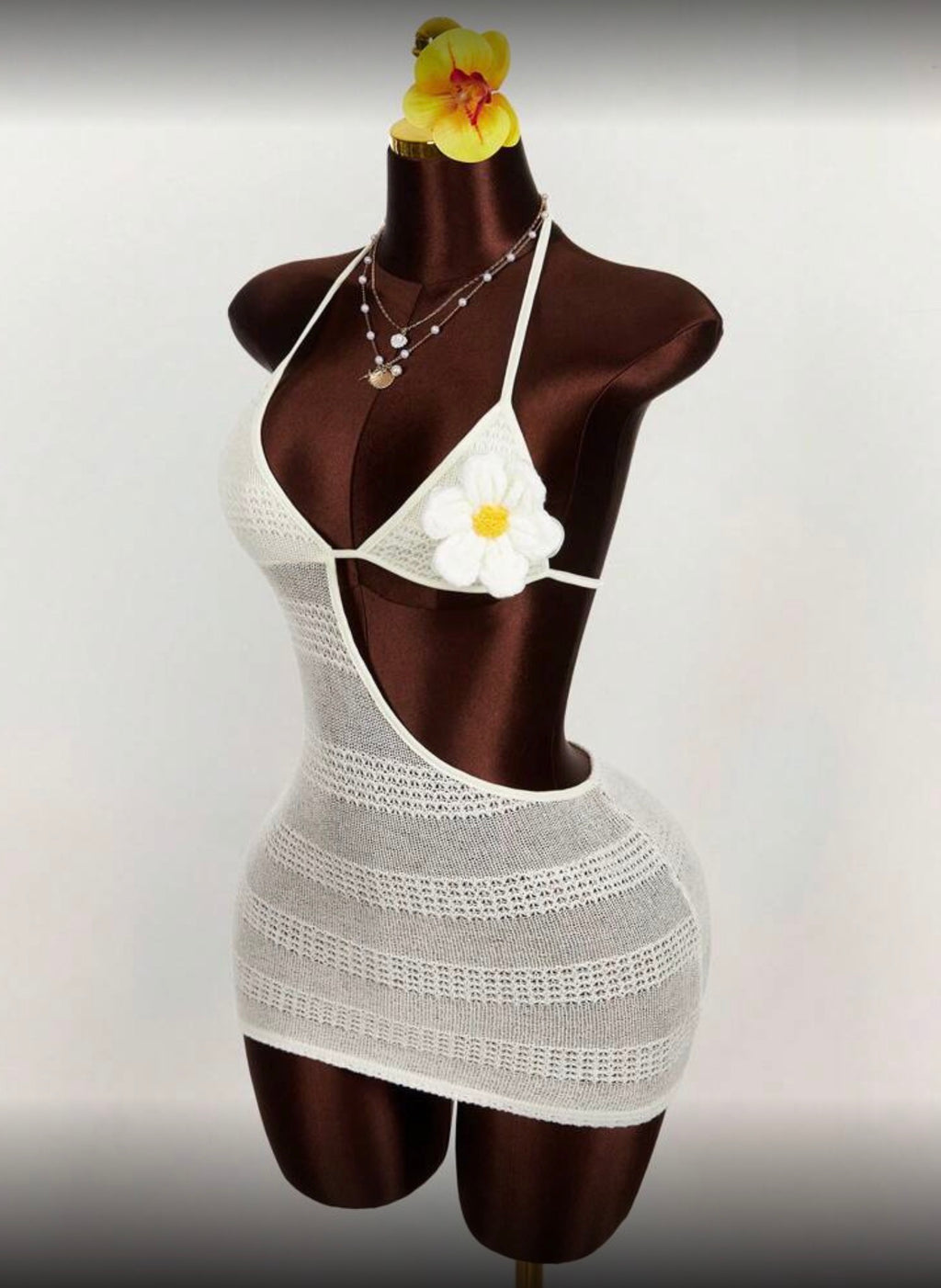 Crochet Mini Dress