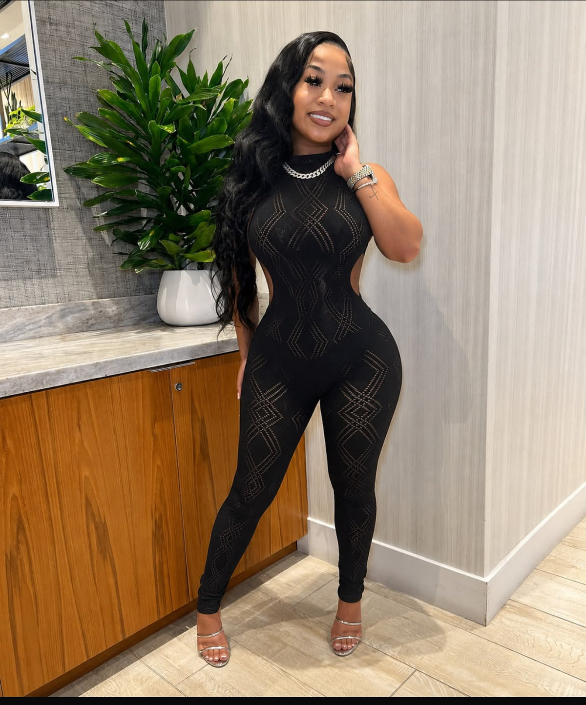MESH JUMPSUIT