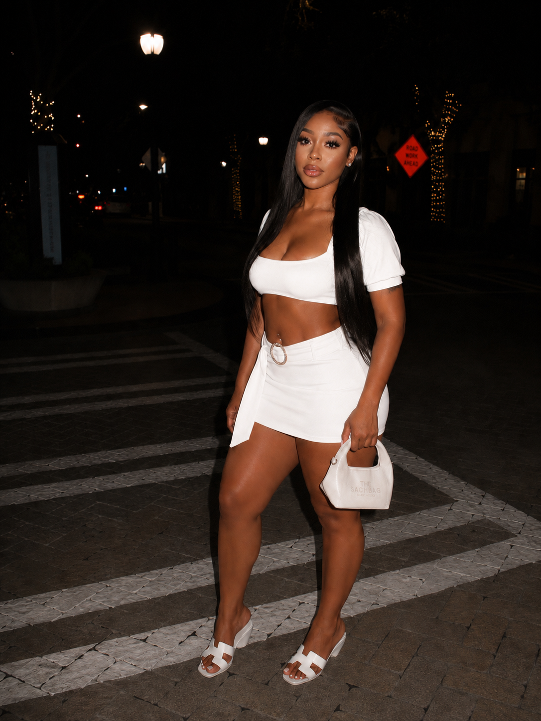 PUFF SLEEVE 2PC SKIRT SET