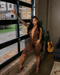 HALTER LEOPARD CAPRI JUMPSUIT